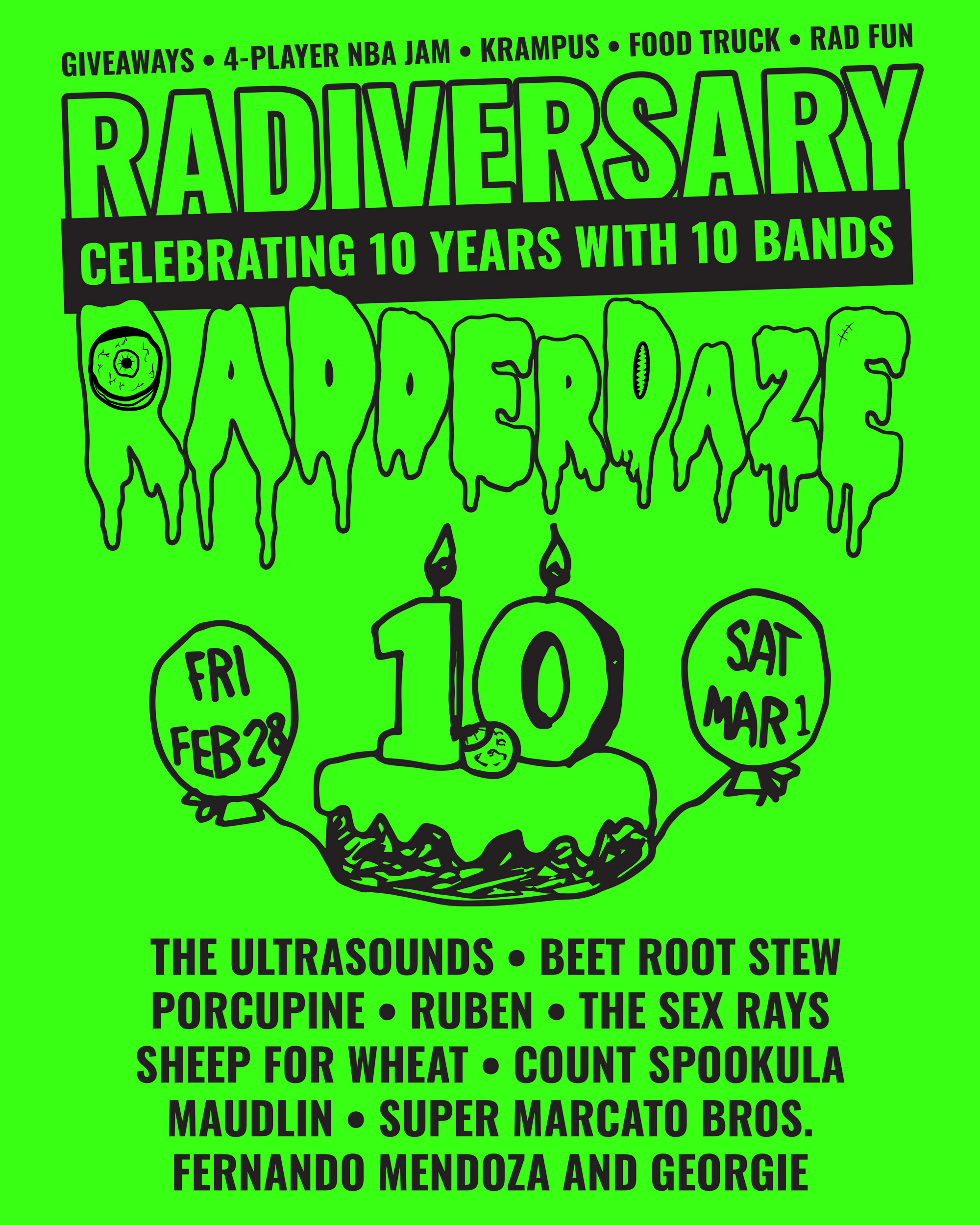 RADIVERSARY: 10 Years of RADDERDAZE at No Name Bar in Winona